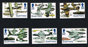 Гернси, 1998, Авиация, Самолеты, 6 марок